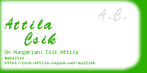 attila csik business card